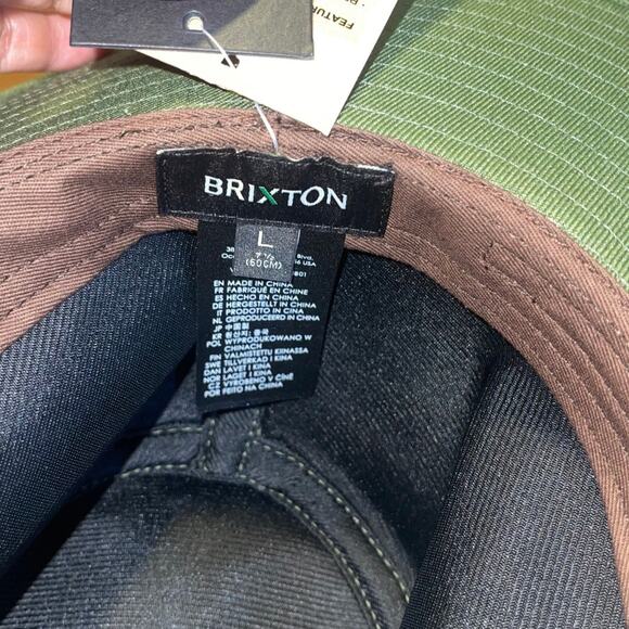 Brixton Green Field Utility Hat Adjustable Size Large NWT Twill Outdoors Hiking - Picture 6 of 7